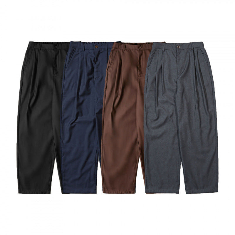 Damen Hochtaillierte Bundfalten-Hose mit legerer Weite und konischem Bein Shop Nory
