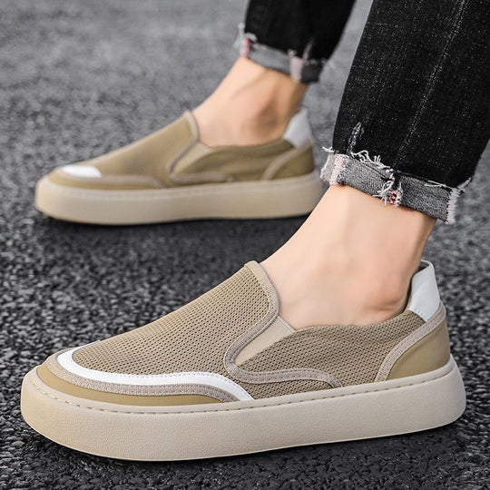 Herren Minimalistischer Strick-Slip-On mit reflektierenden Details und Komfortplateau Shop Nory