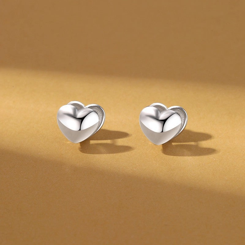 Damen Ohrstecker im Herzdesign aus hochwertigem Edelstahl Shop Nory