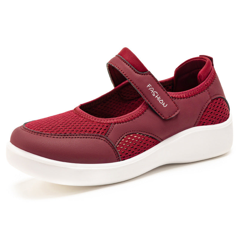Damen Modische Sneaker mit Klettverschluss