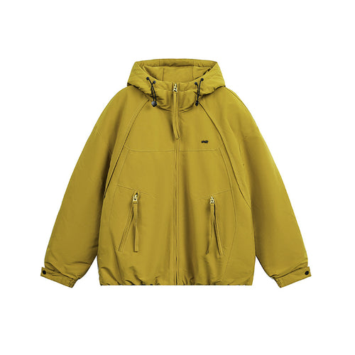 Unisex Oversized Kapuzen-Winterjacke mit wasserabweisender Wattierung und Kordelzug Shop Nory