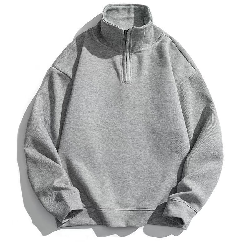 Unisex nan Halbzip-Sweatshirt mit Stehkragen und oversized Schnitt Shop Nory