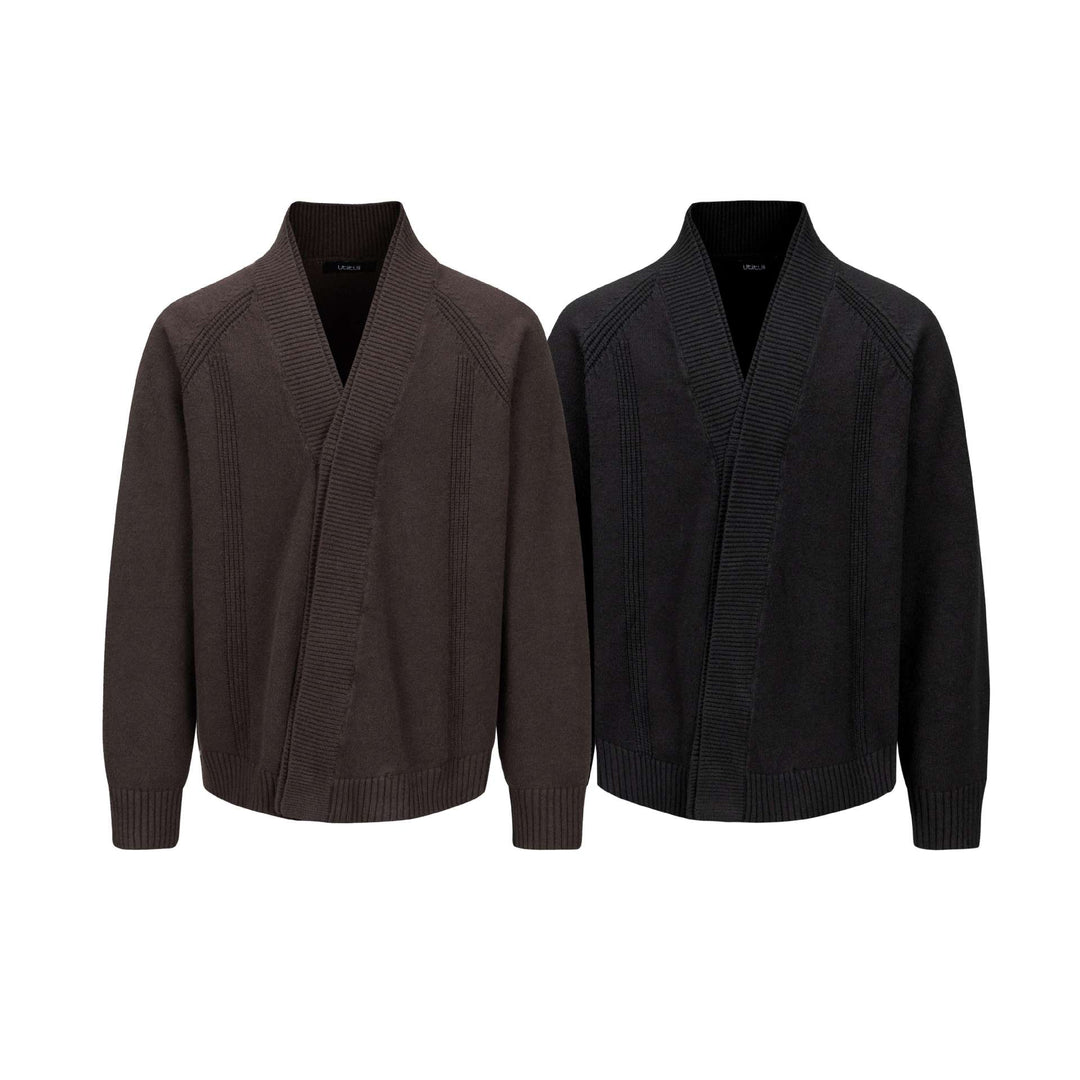 Herren Grobstrick-Cardigan mit Schalkragen und Rippenbündchen Shop Nory