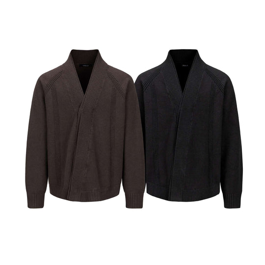 Herren Grobstrick-Cardigan mit Schalkragen und Rippenbündchen Shop Nory