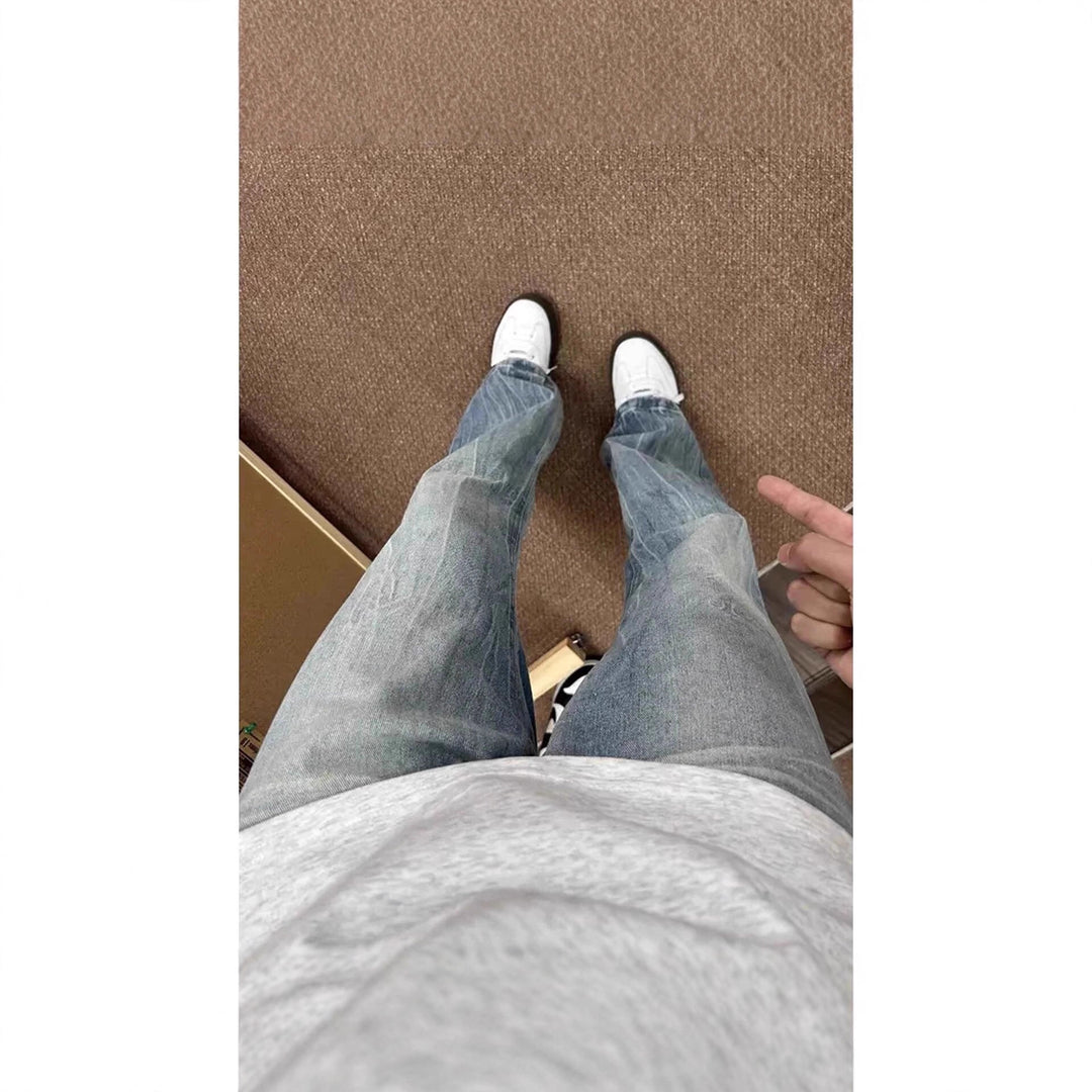 Damen Weitgeschnittene Bootcut-Jeans Shop Nory