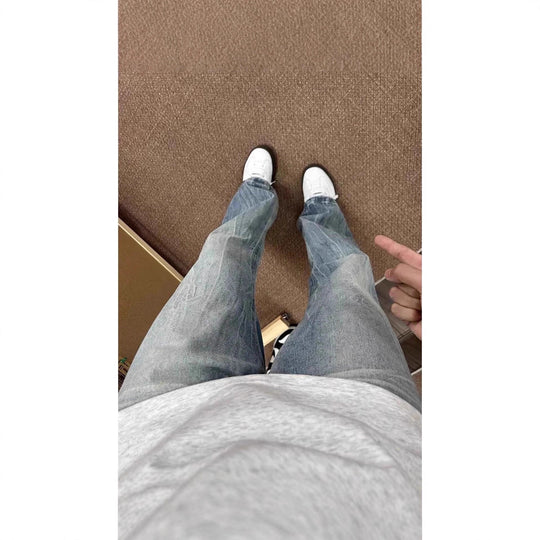Damen Weitgeschnittene Bootcut-Jeans Shop Nory