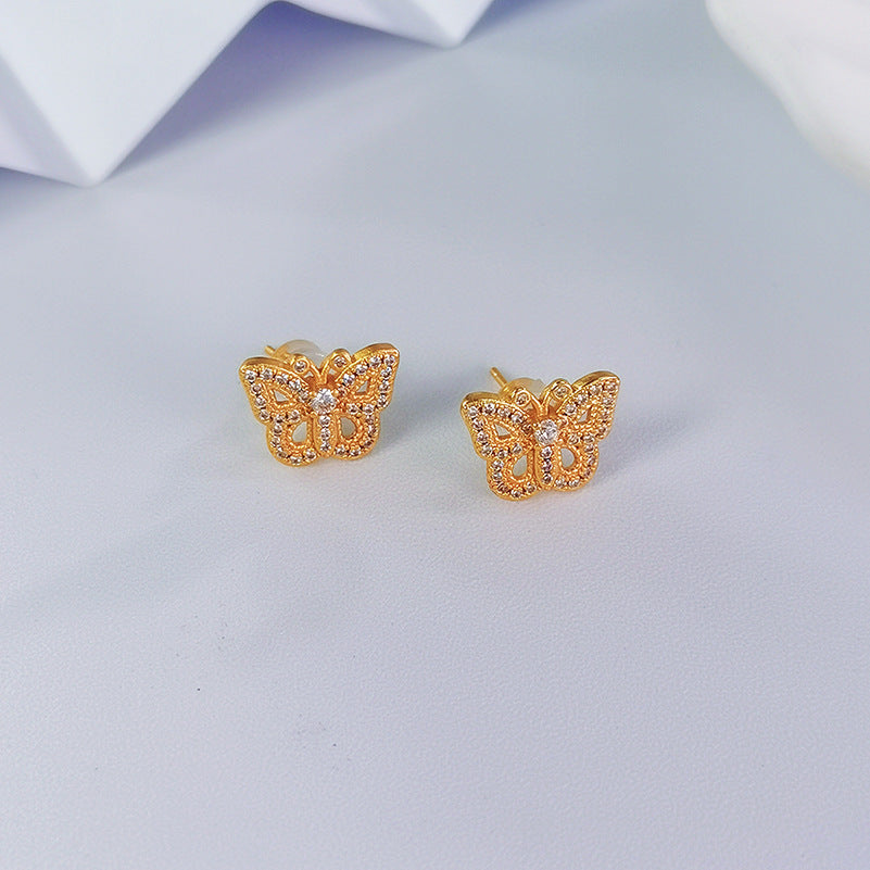 Damen Ohrringe mit detailreichem Schmetterlingsdesign Shop Nory