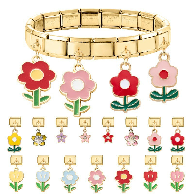 Filigraner Kirschblüten-Anhänger Für Bettelarmband