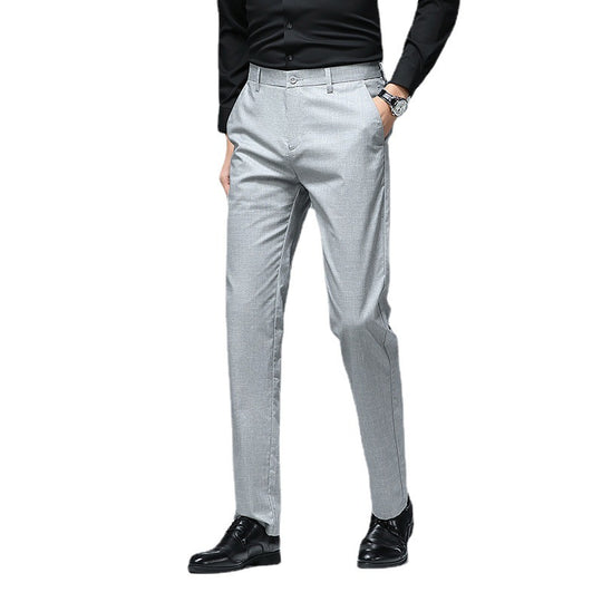 Herren Schmale Chino-Businesshose mit Bügelfalte und leichtem Stretch Shop Nory
