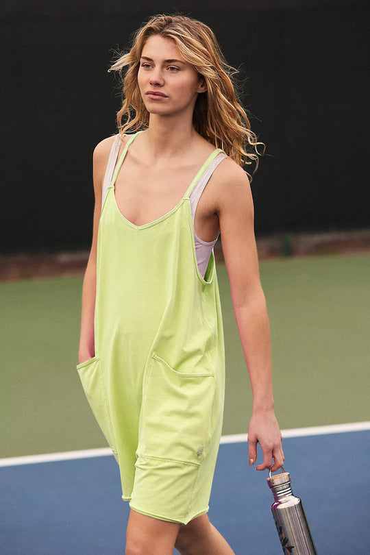 Damen sportlicher Jumpsuit mit praktischen Taschen und weitem Schnitt