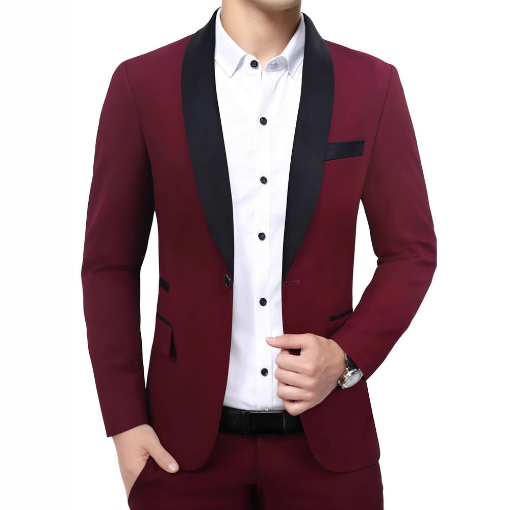 Herren Schmal geschnittenes Abend-Sakko im Smoking‑Stil mit Schalkragen Shop Nory