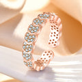 Damen zierlicher Ring mit funkelnden Zirkonia-Elementen und elegantem Design Shop Nory