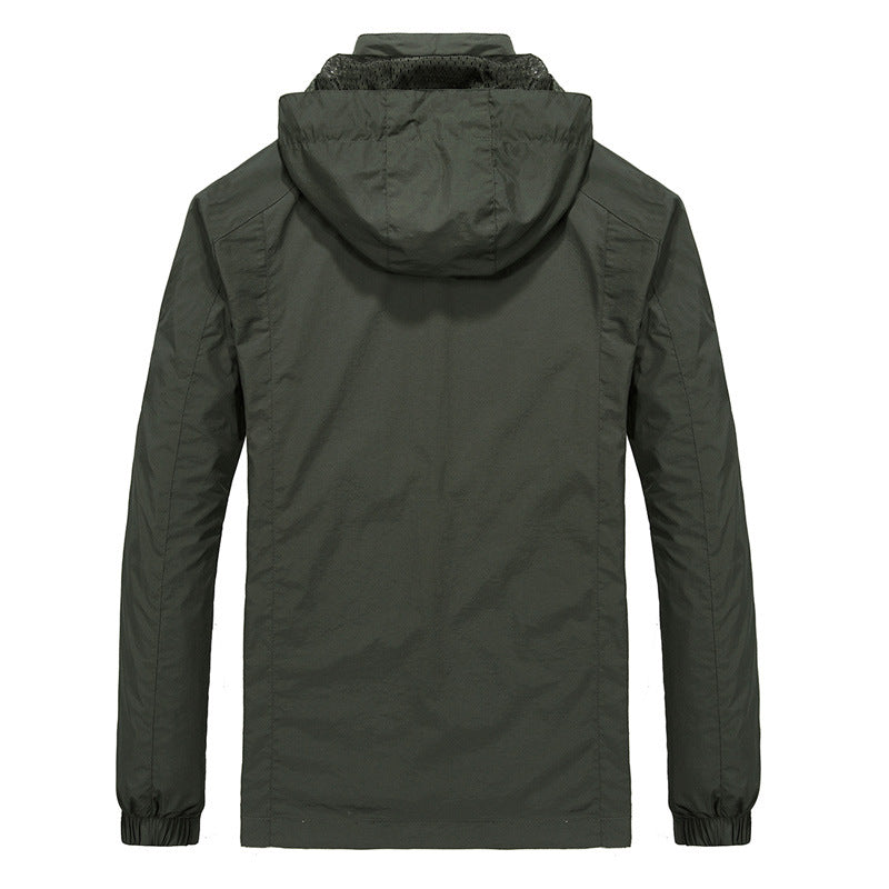 Herren Multifunktionale Outdoorjacke mit verstellbarer Kapuze Shop Nory