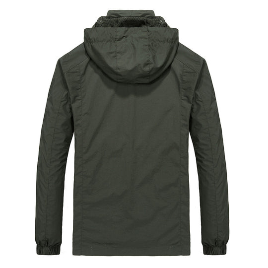 Herren Multifunktionale Outdoorjacke mit verstellbarer Kapuze Shop Nory