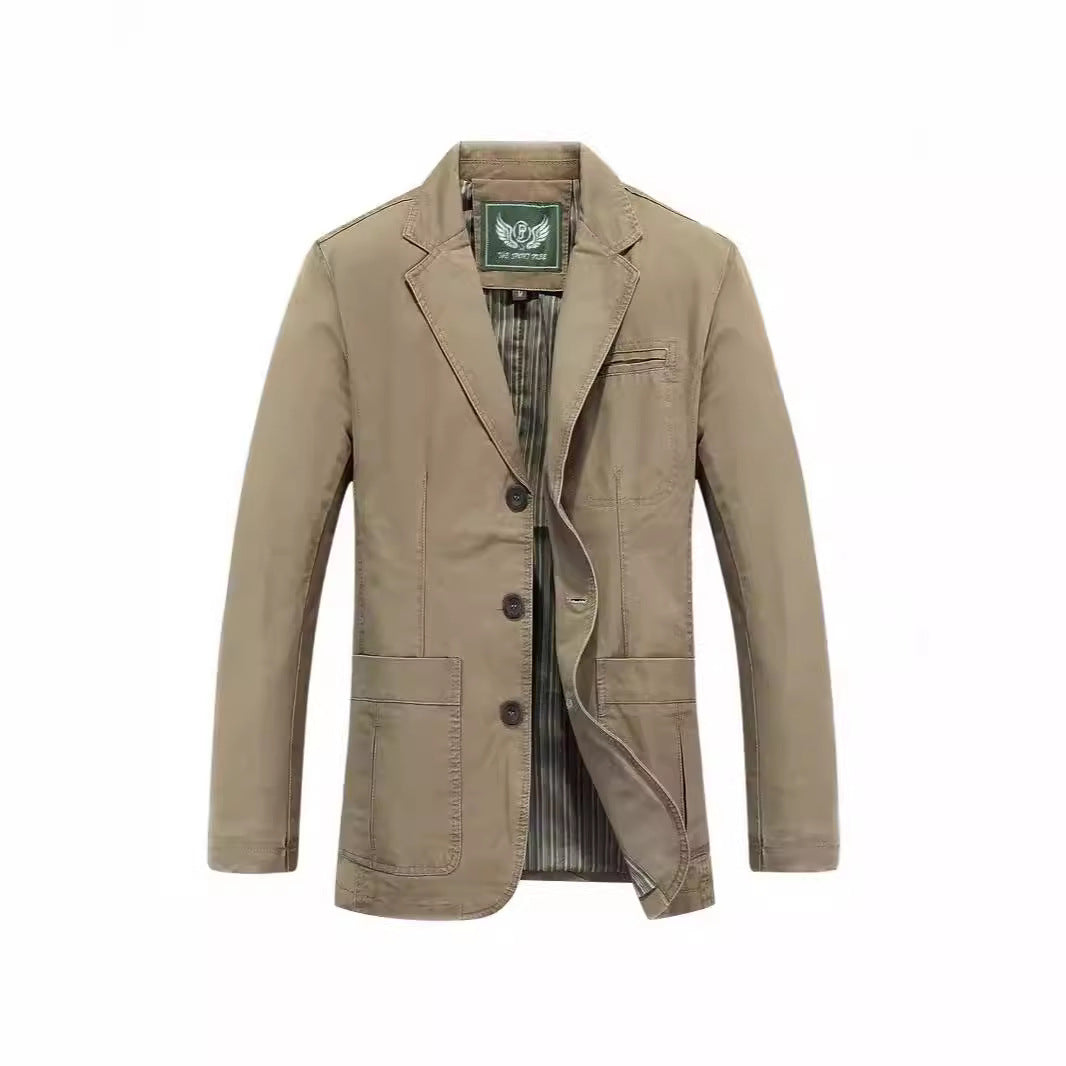 Herren Sakko im Casual-Stil mit Drei-Knopf-Front und aufgesetzten Taschen Shop Nory