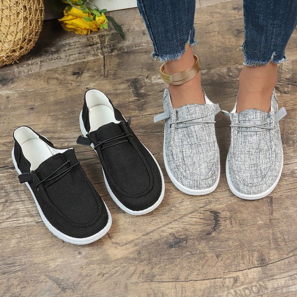 Damen Slip-On Sneakers mit elastischem Riemen