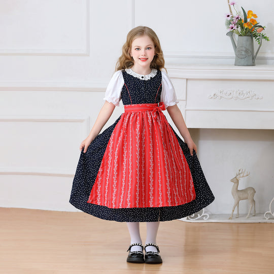 Damen nan traditionelles Dirndlkleid für Mädchen mit abnehmbarer Schürze Shop Nory