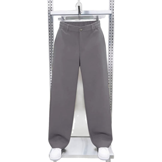 Herren Weite High‑Waist Chinohose mit elastischem Rückbund geradem Bein & Seitentaschen Shop Nory