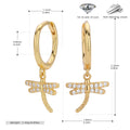 Damen Ohrhänger mit schimmerndem Libellenanhänger aus 925 Sterling Silber Shop Nory
