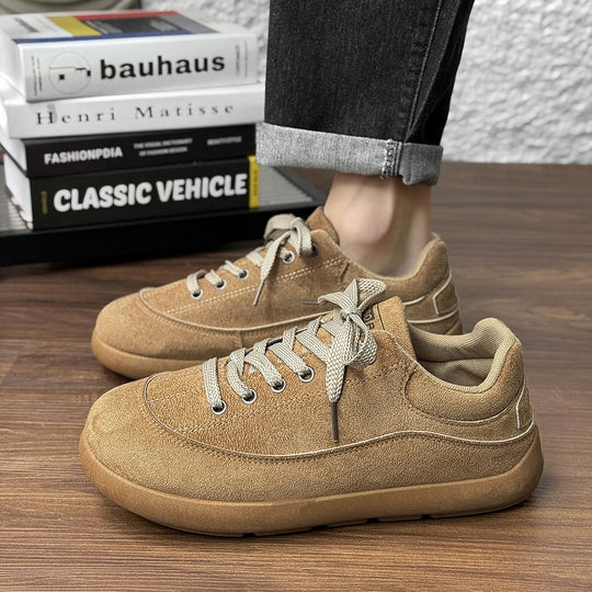 Herren Wildleder Low-Top Freizeit-Sneaker mit gepolstertem Kragen Shop Nory