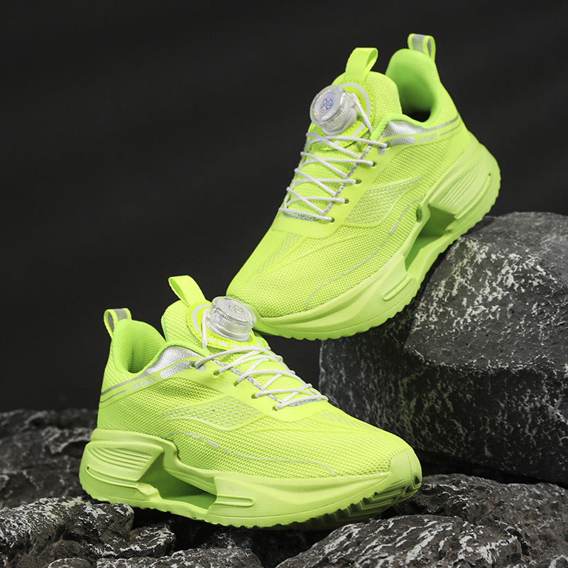 Damen Sportliche Mesh-Laufsneaker mit Drehverschluss und gedämpfter Plateausohle Shopy Nory