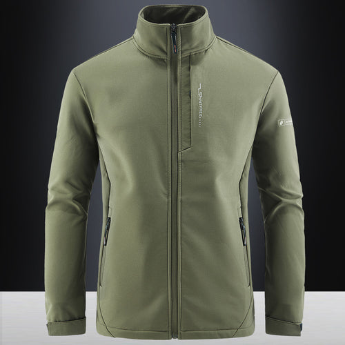 Herren Technische Softshelljacke mit winddichtem Shell, hohem Kragen und Reißverschlusstaschen Shop Nory