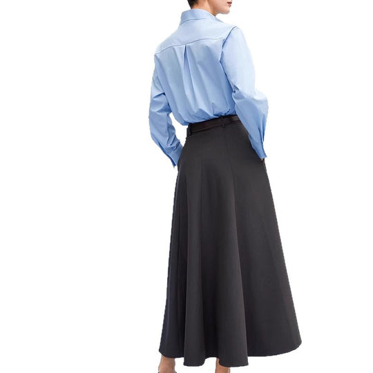 Damen Eleganter Maxirock mit Weit geschnittenem Design Shop Nory