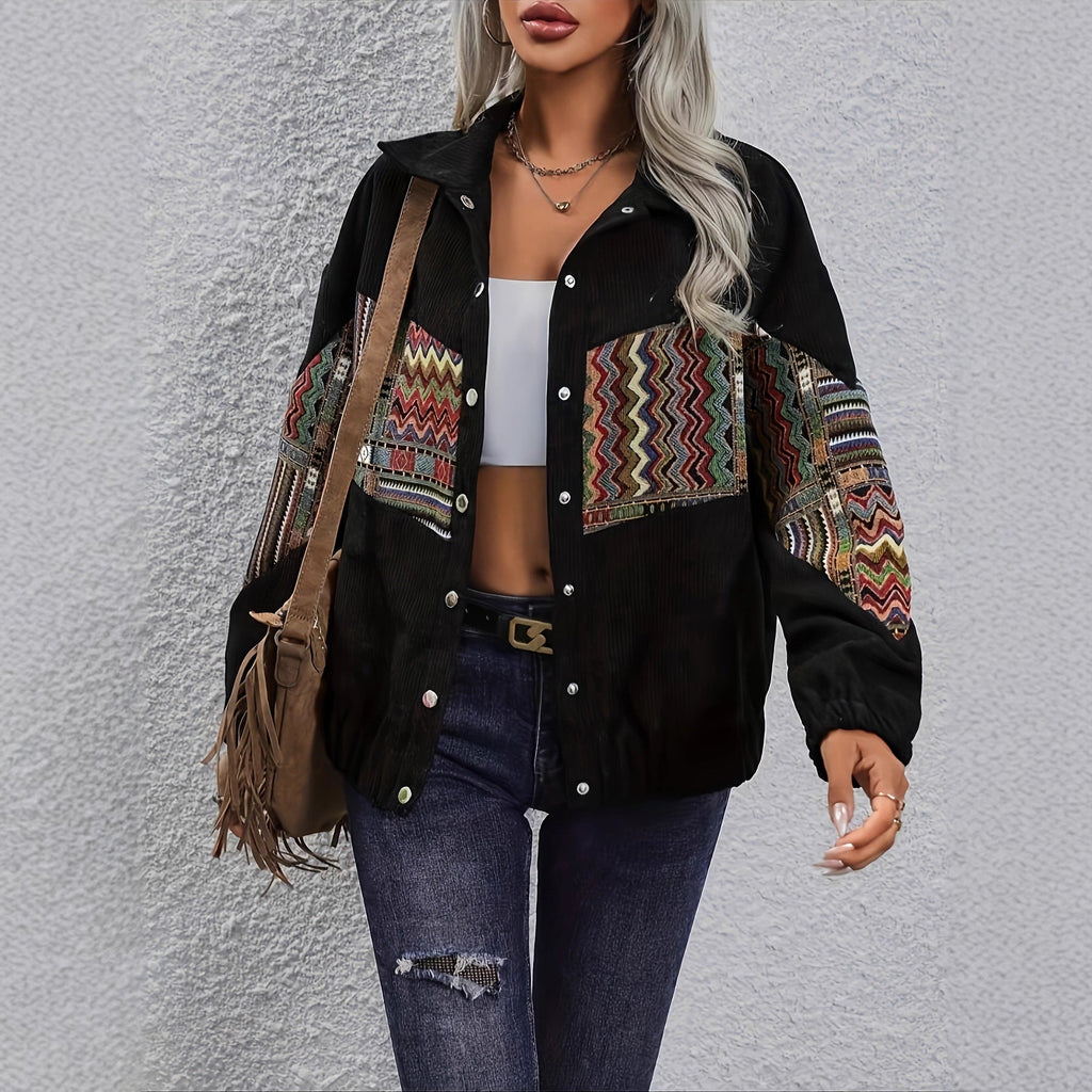 Damen Modischer Allrounder mit Ethnomuster