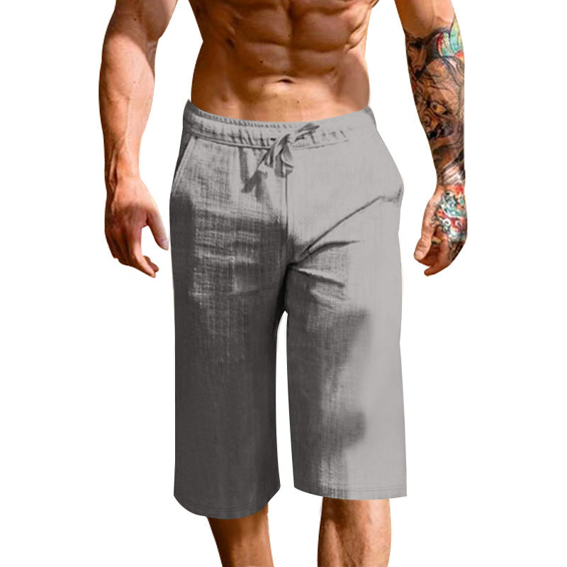 Herren bequeme Sport-Shorts mit elastischem Bund und verstellbarem Kordelzug Shopnory