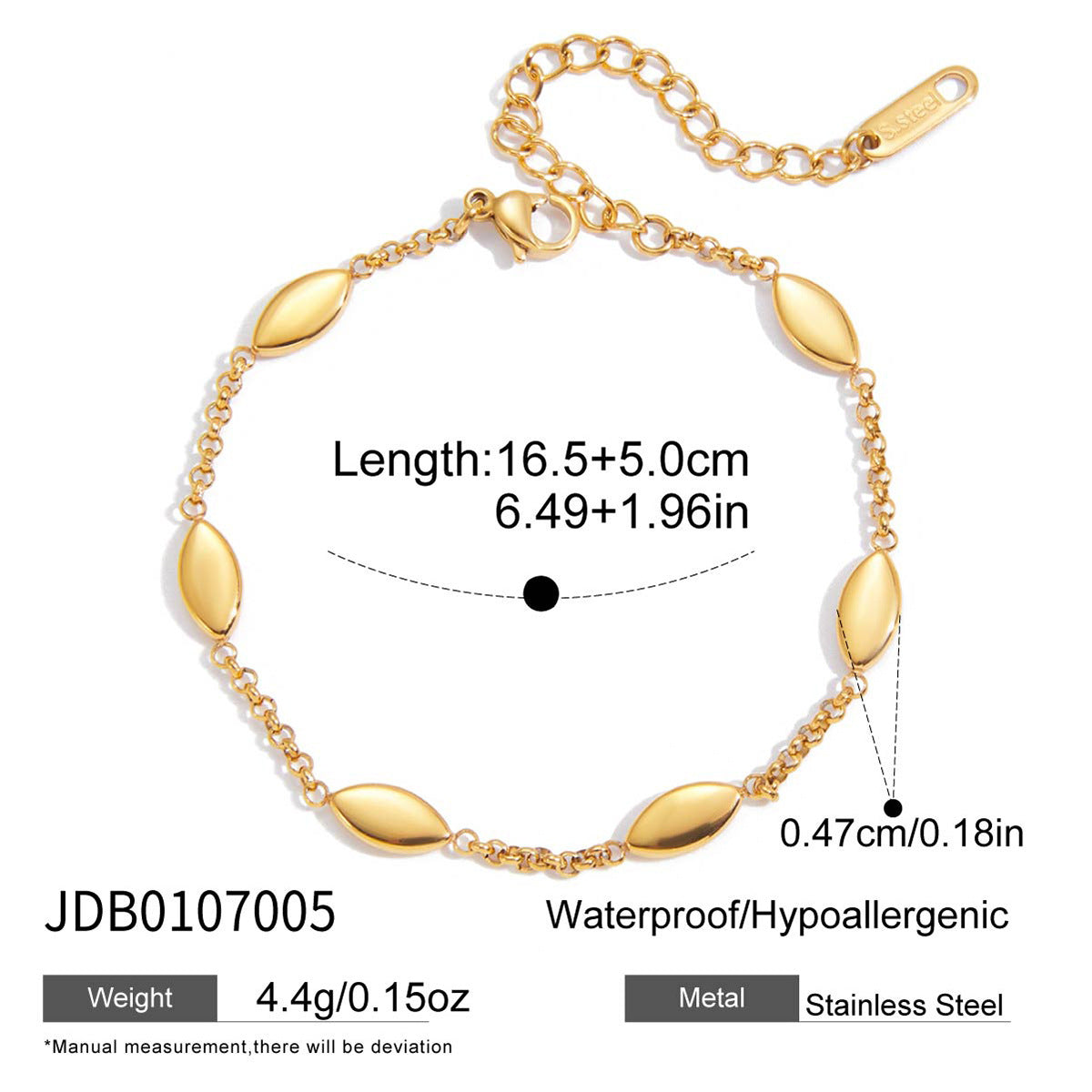 Damen Armband mit spiralförmigem Zirkonia-Anhänger aus hypoallergenem Edelstahl Shop Nory