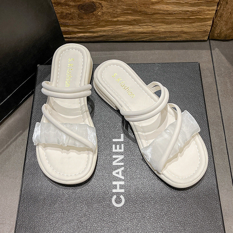 Damen Riemen‑Slides mit Zehenring, gepolstertem Komfortfußbett und niedrigem Blockabsatz Shop Nory