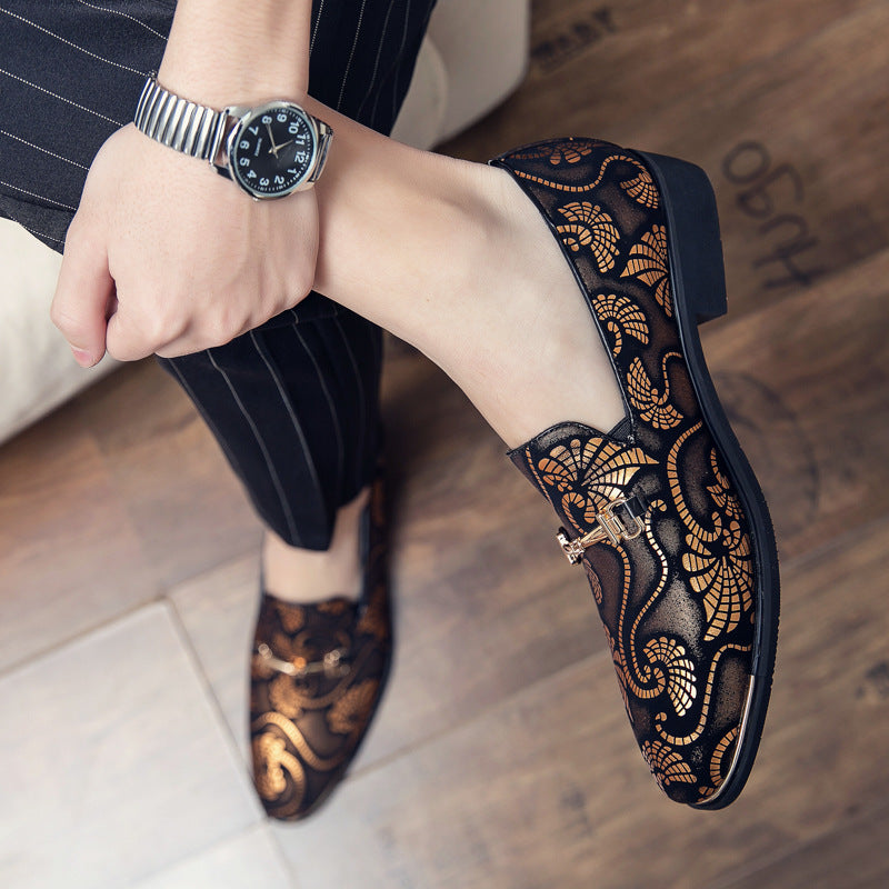Herren eleganter Slip-On Loafer mit dekorativem Metalldetail, spitzer Form und gepolstertem Komfortfußbett Shop Nory