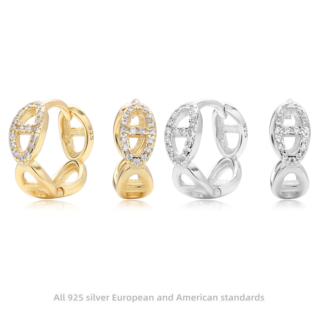 Damen Ohrhänger mit luxuriösen Zirkon-Akzenten aus hochwertigem 925 Sterlingsilber Shop Nory