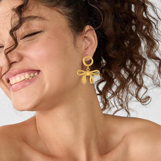 Damen Ohrhänger im eleganten Schleifen-Design Shop Nory