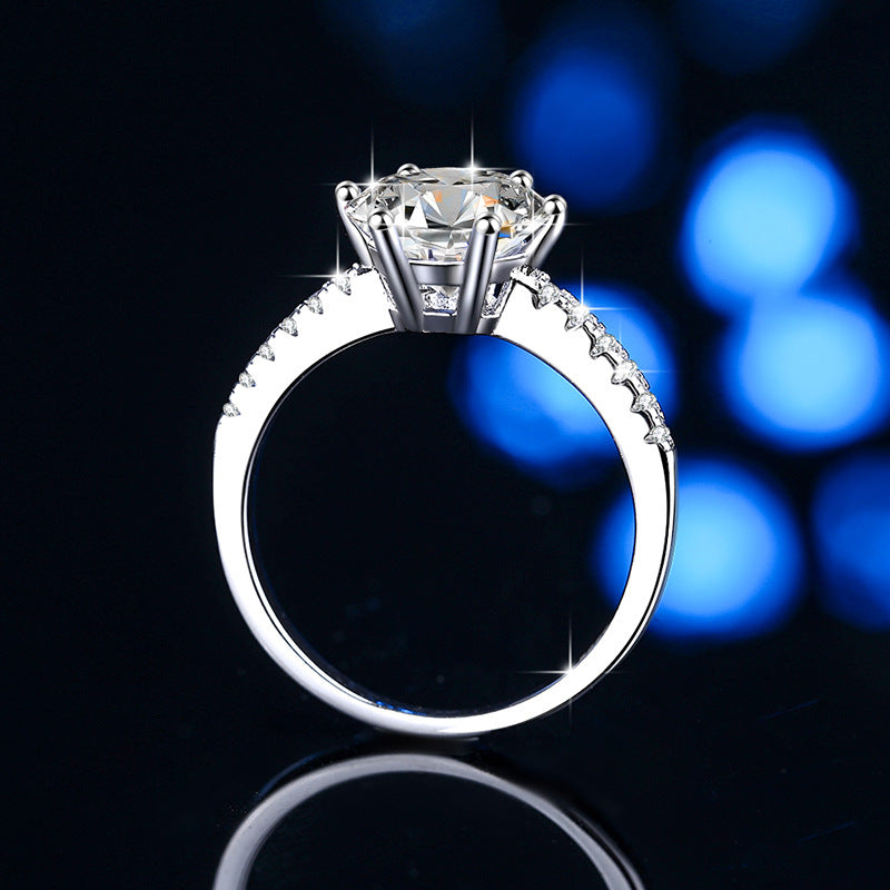 Damen Verlobungsring mit strahlendem Zirkonia und filigraner Fassung Shop Nory