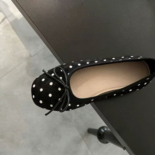 Damen Ballerinas mit schickem Punkte-Design und bequemer Sohle