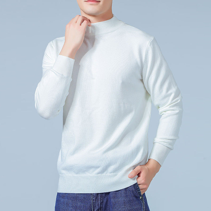 Herren Feiner Mockneck-Pullover aus hochwertigem Feinstrick mit gerippten Abschlüssen Shop Nory