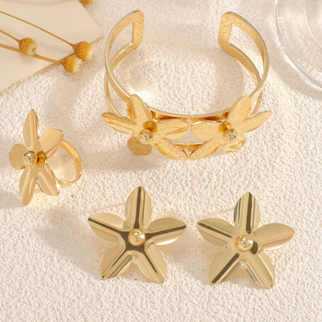 Damen Armspange mit floralem Design Shop Nory
