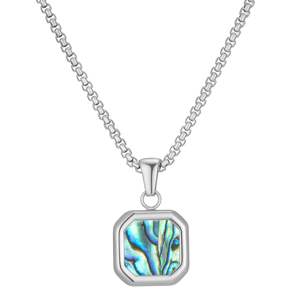 Damen Anhänger mit hochwertigem Abalone-Stein und elegantem Gold-Design Shop Nory