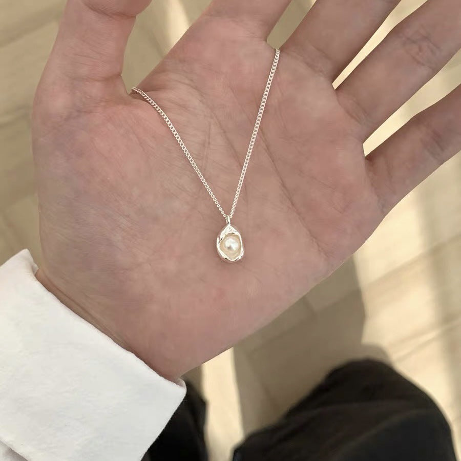 Damen Halskette mit einzigartigem Tropfenanhänger aus hochwertiger Perle Shop Nory