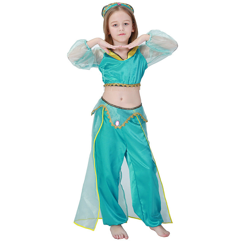 Mädchen Prinzessinnenkostüm im orientalischen Stil mit glitzernden Details Shop Nory