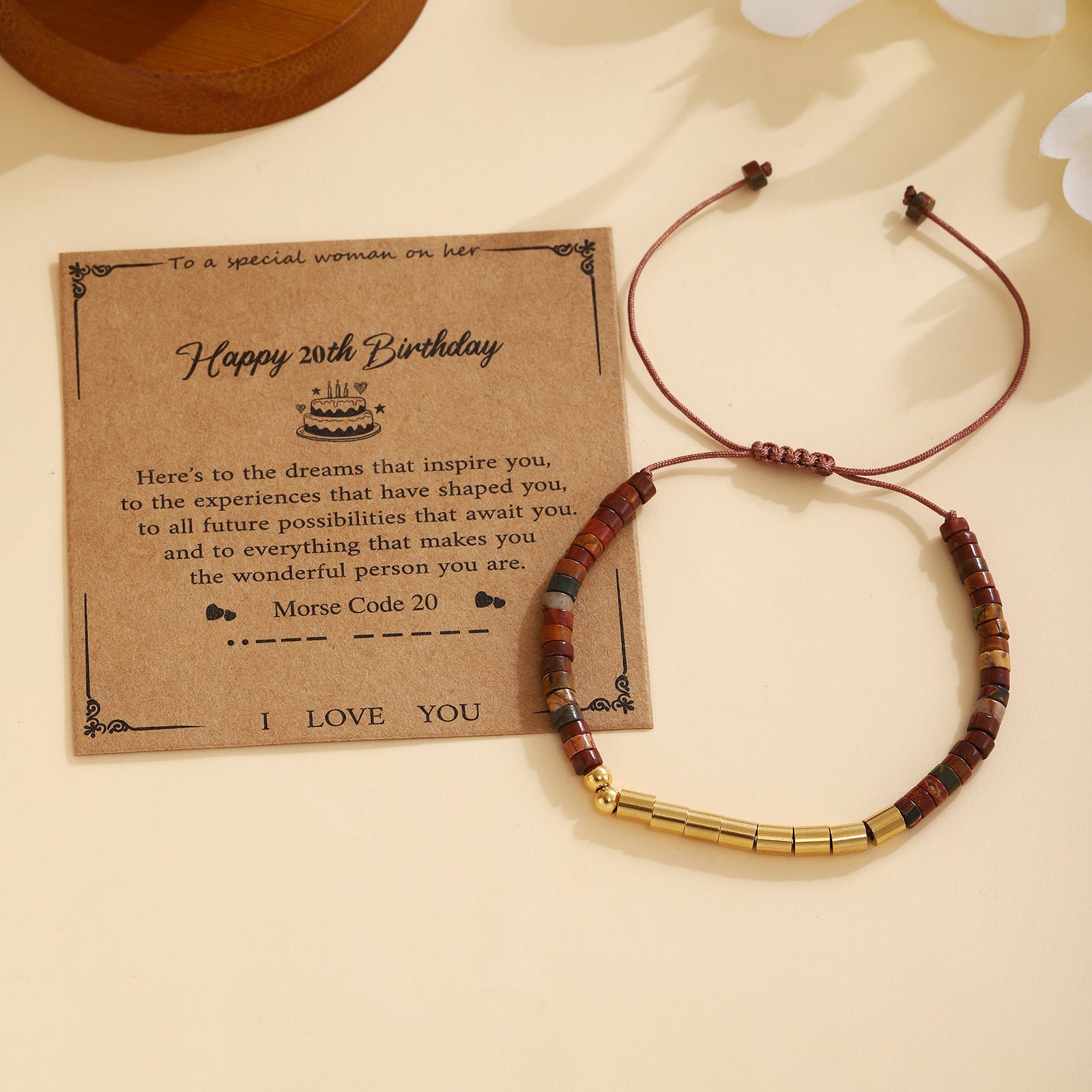Damen Morse-Code Armband Shop Nory