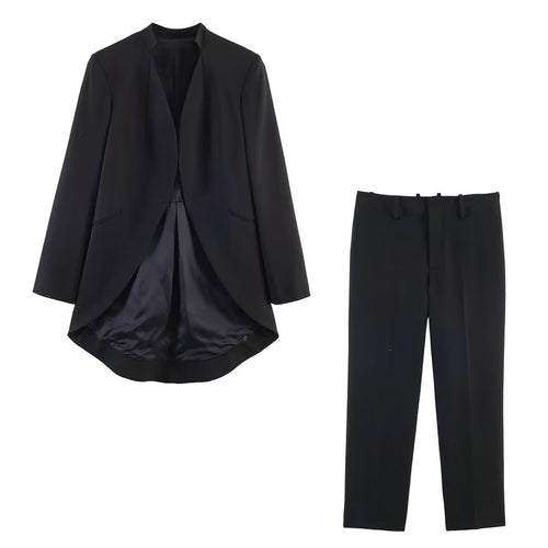 Damen Hochtaillierte elegante Anzughose mit Bügelfalte und geradem Bein Shop Nory