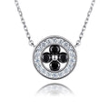 Damen Halskette mit kunstvollem Blumenanhänger und funkelnden Zirkonia-Details Shop Nory