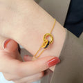 Damen Kettengliederarmband mit dualem Akzentdesign Shop Nory