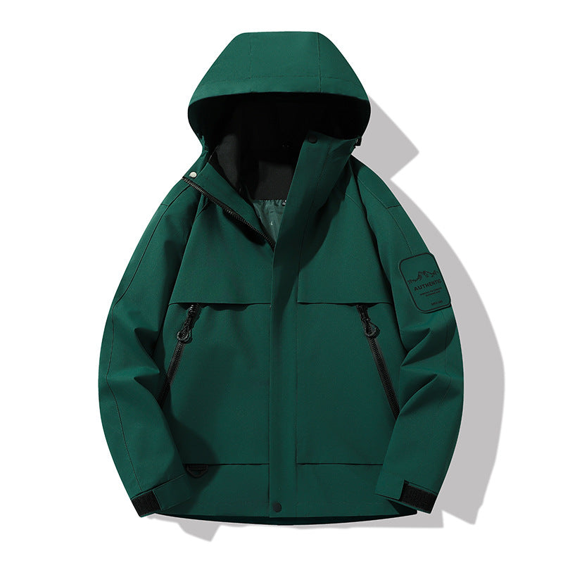 Herren multifunktionale Wasserfeste Softshell-Regenjacke mit abnehmbarer Fleece-Innenjacke Shop Nory