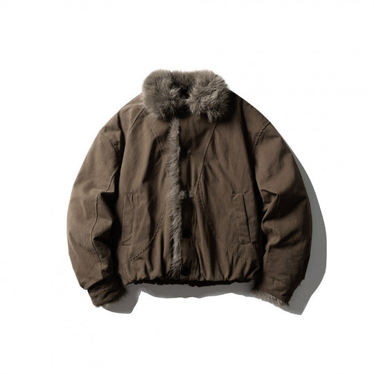 Herren Kurzjacke im Boxy-Bomberstil mit Teddybesatz und thermischer Innenfütterung Shop Nory