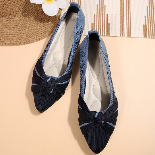Damen Ballerina mit elegantem Schleifen-Design