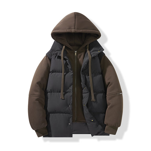 Herren Hybrid-Steppjacke mit integrierter Kapuzen-Fleeceinnenschicht Shop Nory