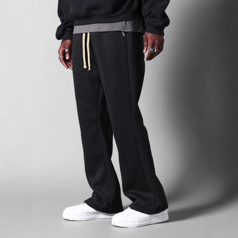Herren nan locker geschnittene Jogginghose mit geradem Bein und elastischem Kordelbund Shop Nory